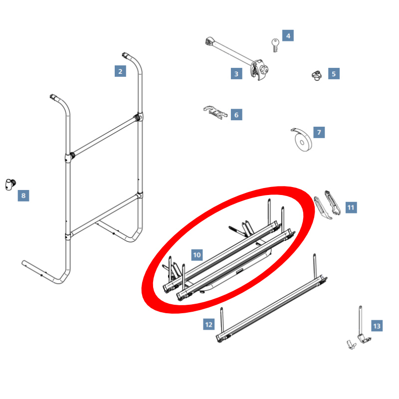 Thule Schienenbügel komplett Thule Sport G2 universal