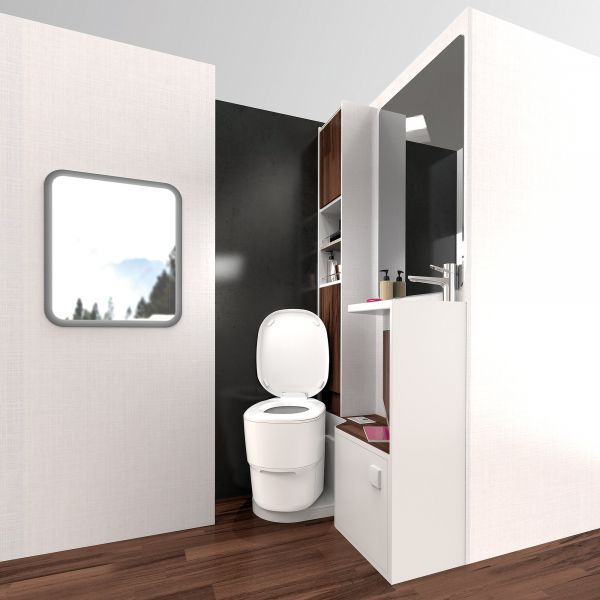 Clesana Toilette C1 mit L-Adapter