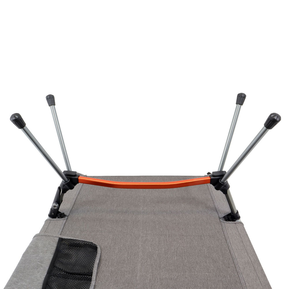 BasicNature Campingbett Lifted grau 190 cm