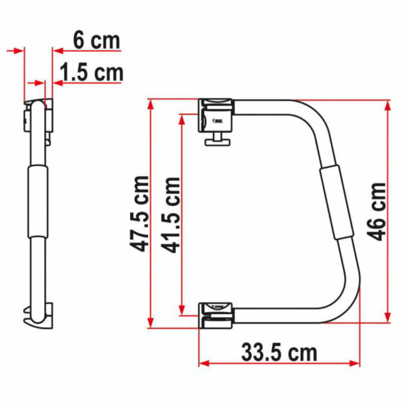 Fiamma Einstiegsbügel Security Höhe 46 cm