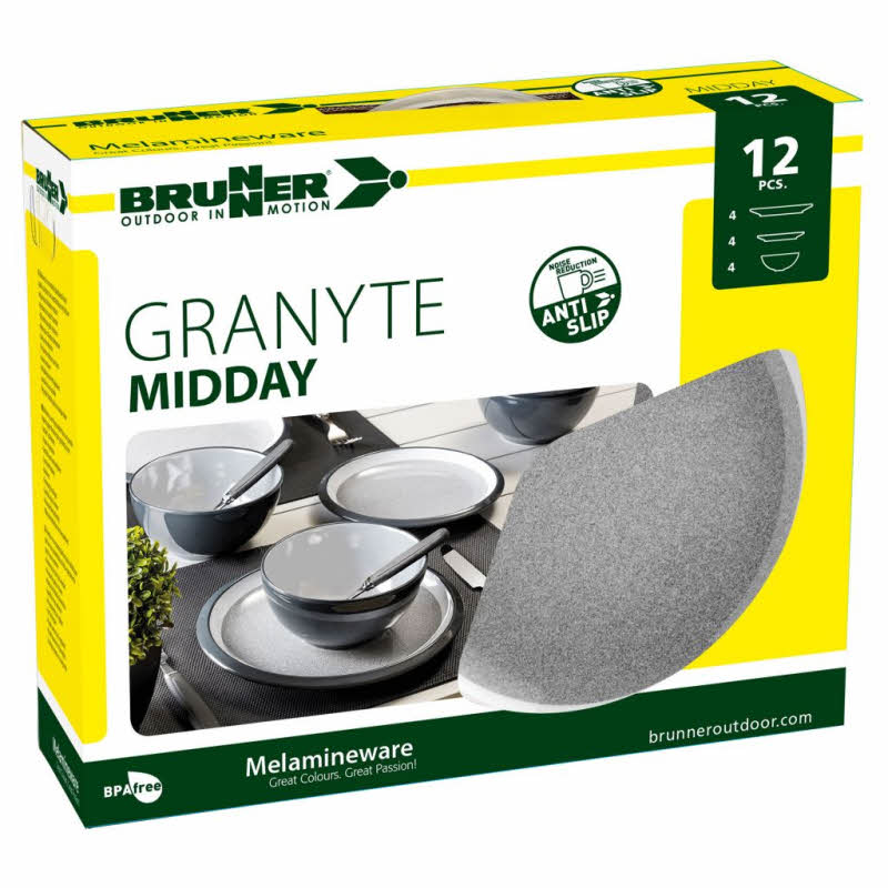 Brunner Geschirrset Granyte 12-tlg.