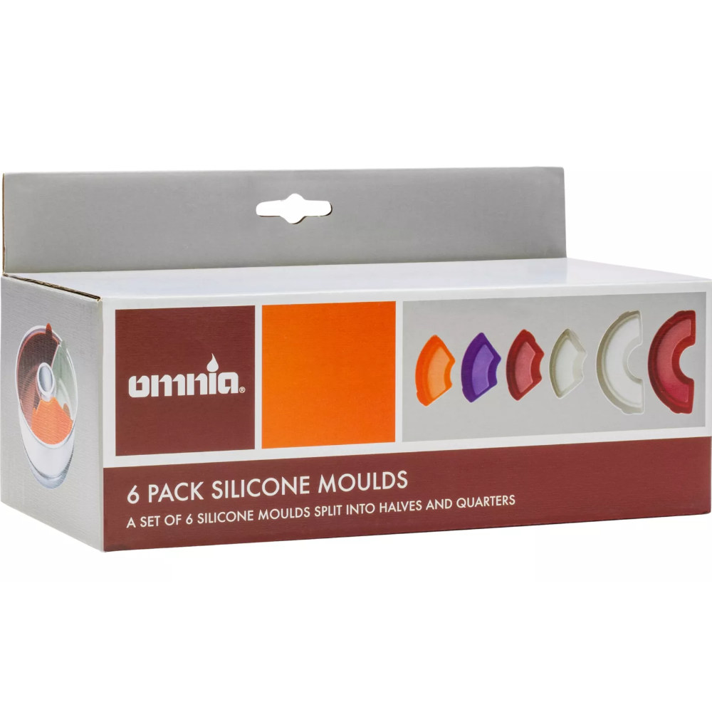 Omnia Silikonformenset, 6 Stück