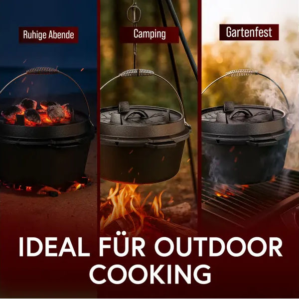 Gusskönig Klassisch Dutch Oven Set ohne Füße