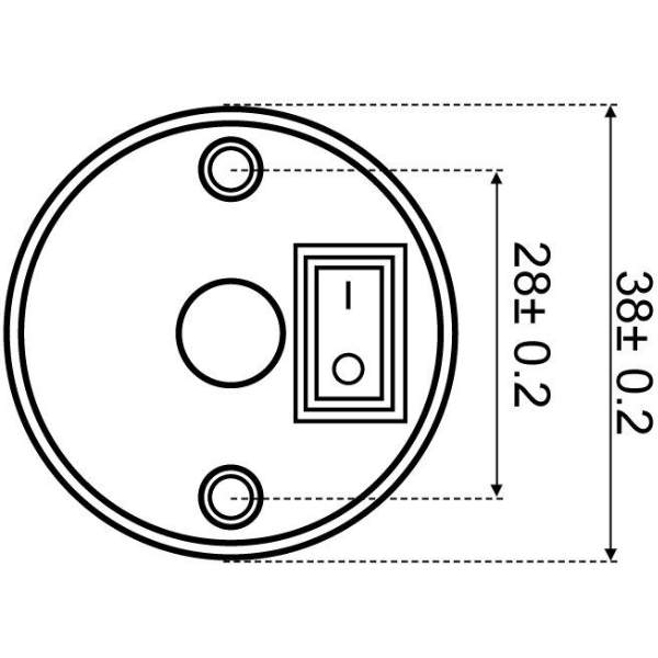 David Aufbau-Leseleuchte Echtglas mit Dimmfunktion