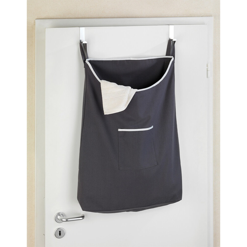 Wenko Tür- Wäschesammler Canguro, grau