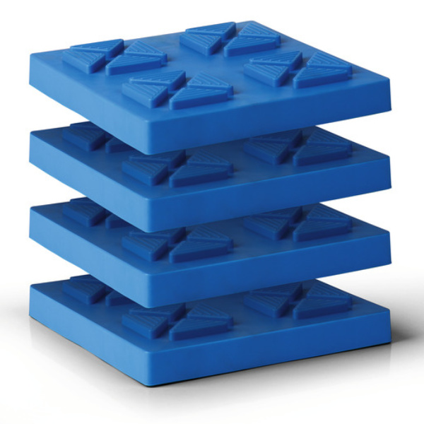 Carbest Unterlegplatten universal zum Höhenausgleich, 21 x 21 x 3,3 cm