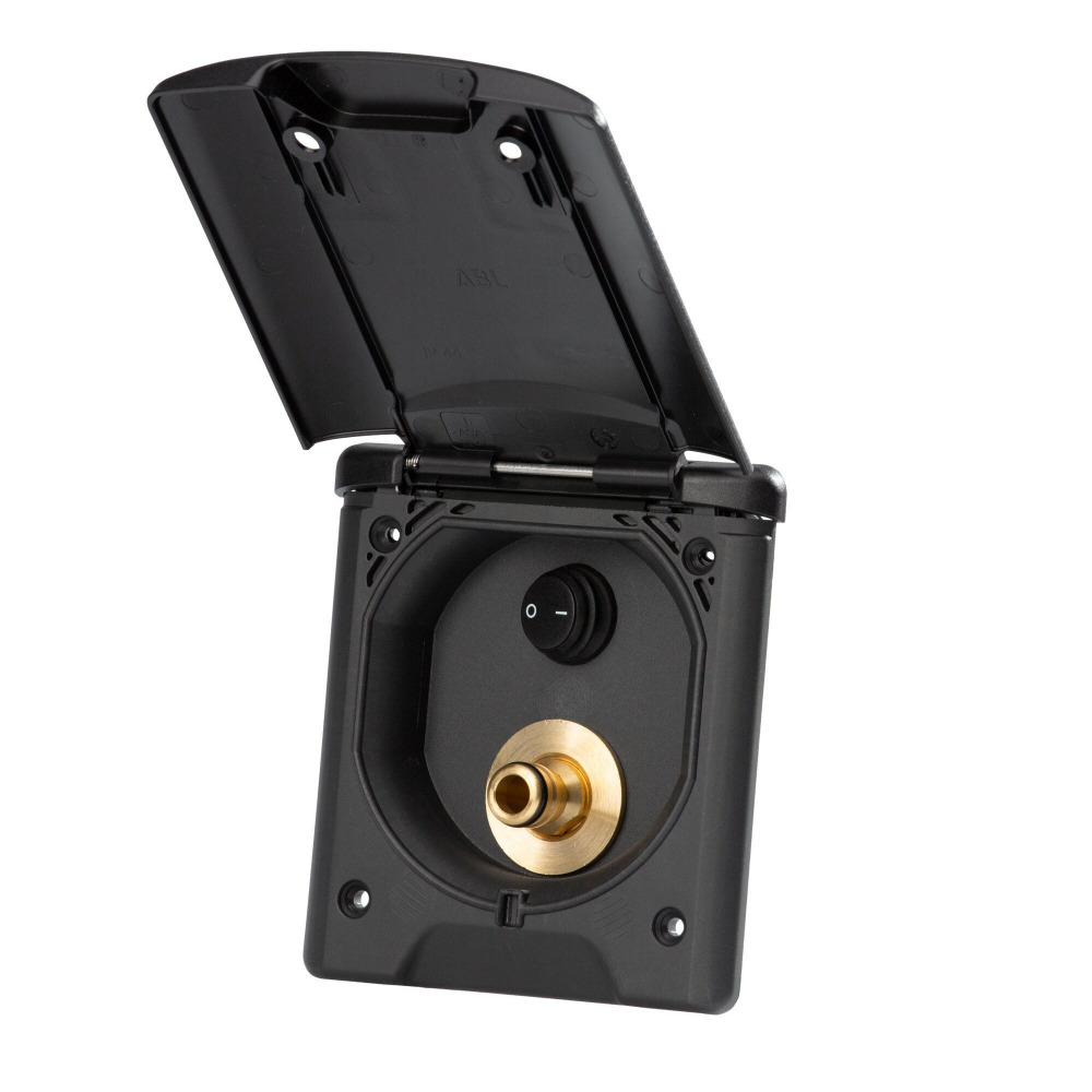 Fawo Wassersteckdose schwarz