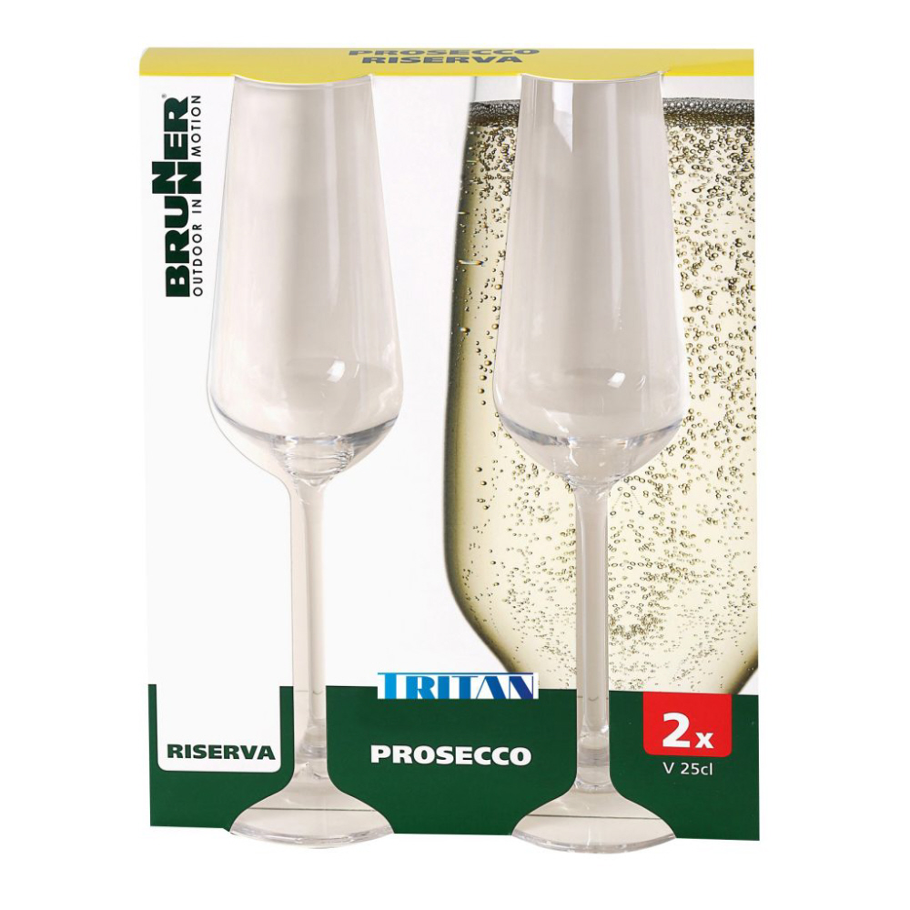 Brunner Sektglas 250 ml 2er Set Tritan
