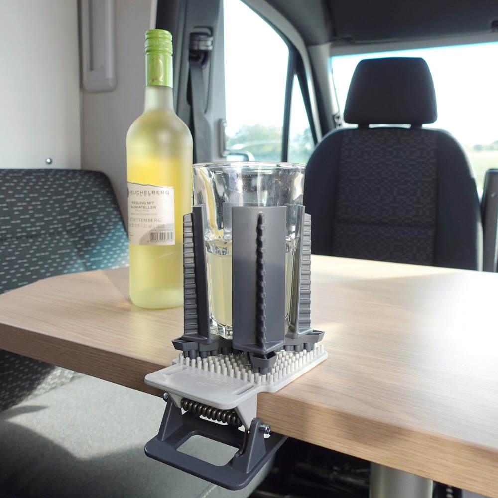 Purvario Getränke-/ Tischklemmhalter Clip Clap