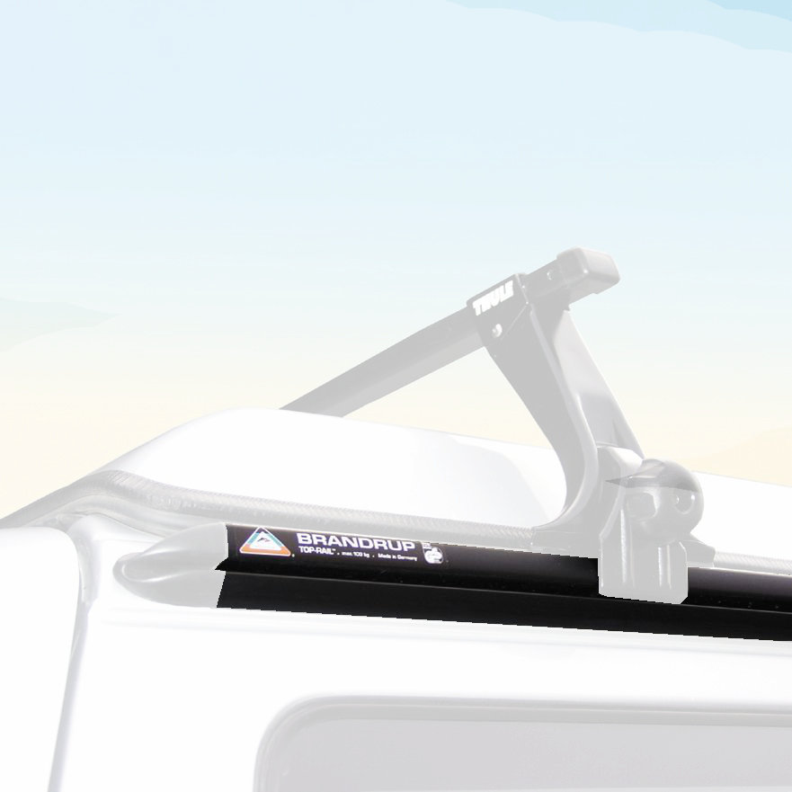 Brandrup Top-Rail Regenrinne für VW T4, langer Radstand