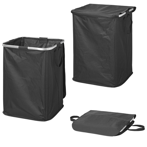 ProPlus Wäschekorb XL faltbar Farbe schwarz