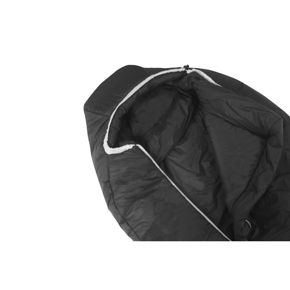 Grüezi-Bag Mumienschlafsack Synpod Fusion Zero dark asphalt Long