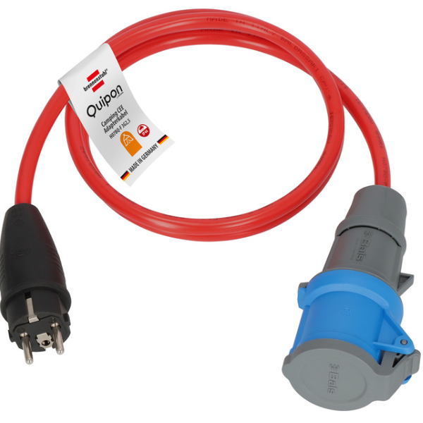 Quipon Adapterleitung LINK BQ 1,5 m 3 x 2,5 Stecker Schuko Kupplung CEE