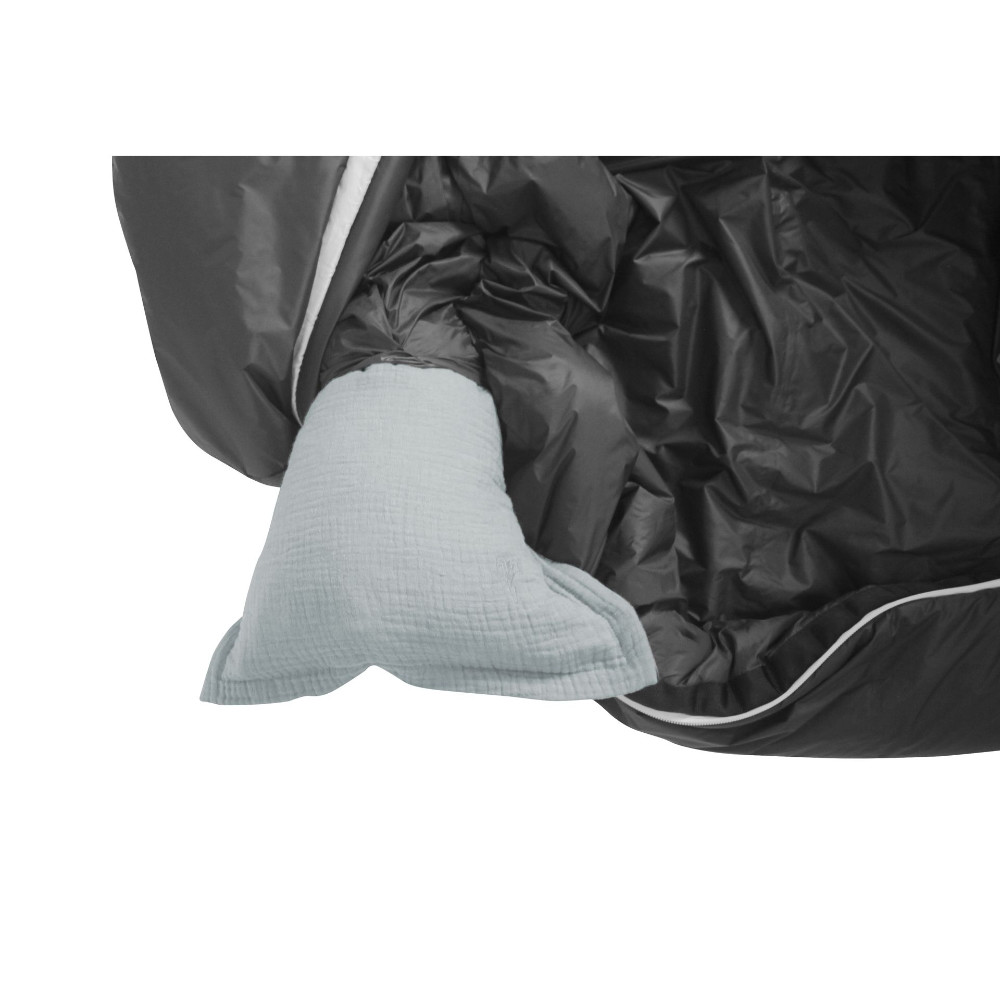 Grüezi-Bag Mumienschlafsack Synpod Fusion Zero dark asphalt Extra Long