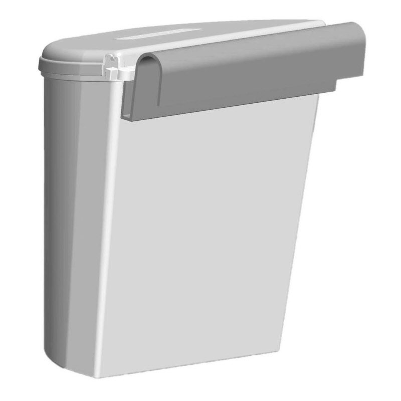 Brunner Abfallbehälter Pillar XL 10 Liter, grau