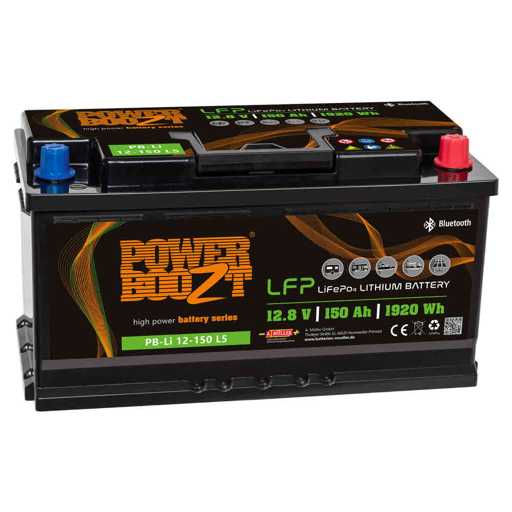 Powerboozt LiFePO4 Lithium Batterie PB-Li 12 - 150 Ah