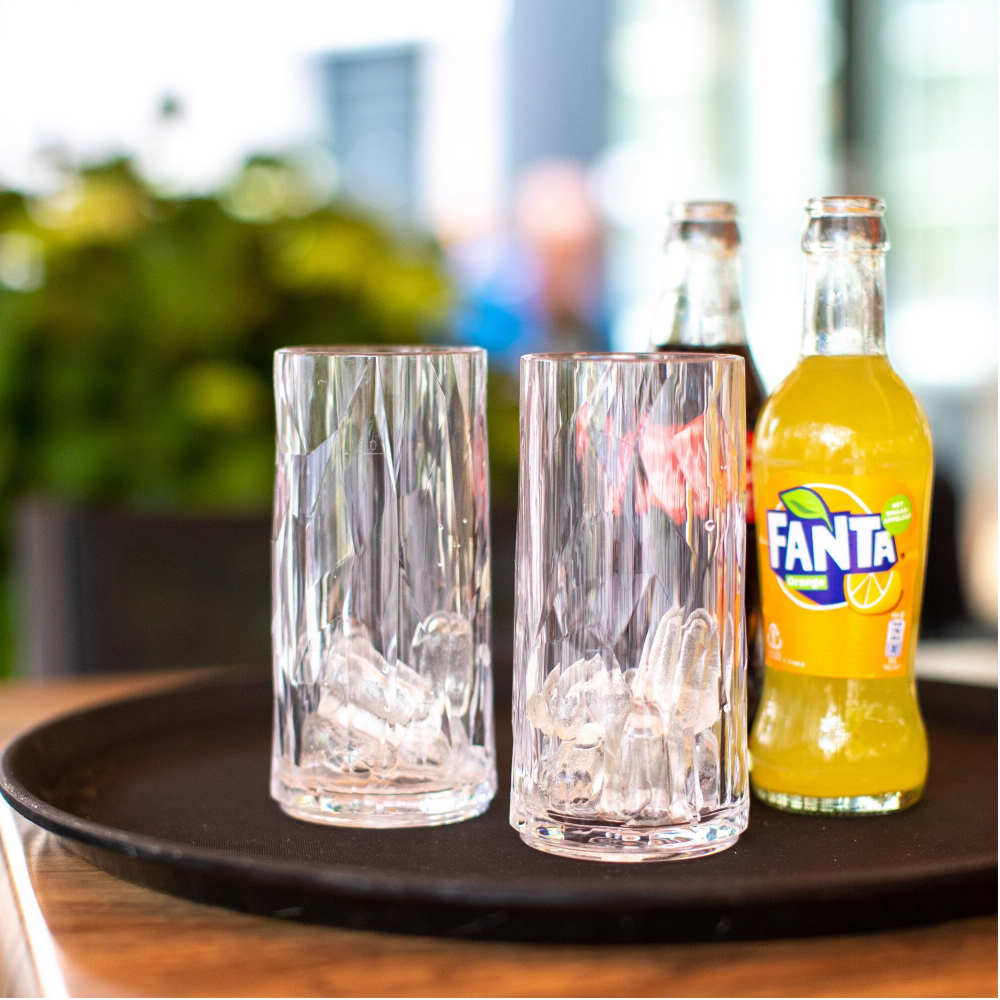 Koziol Glasserie Superglas CLUB Trinkglas 300 ml, 2er-Set, Club No. 8