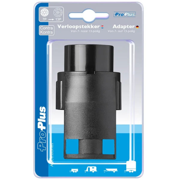 ProPlus Adapter kontra von 7- auf 13-polig im Blister