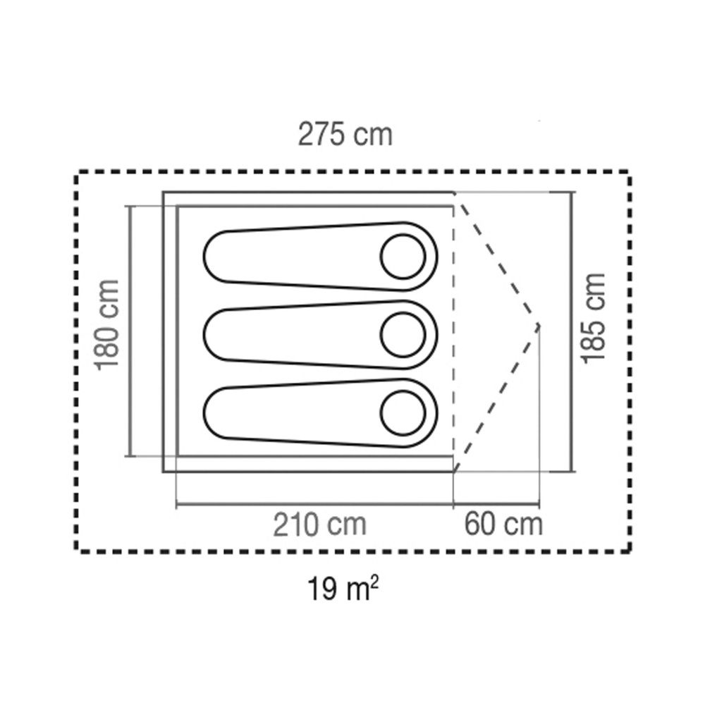 Coleman Zelt Darwin 3 Personen