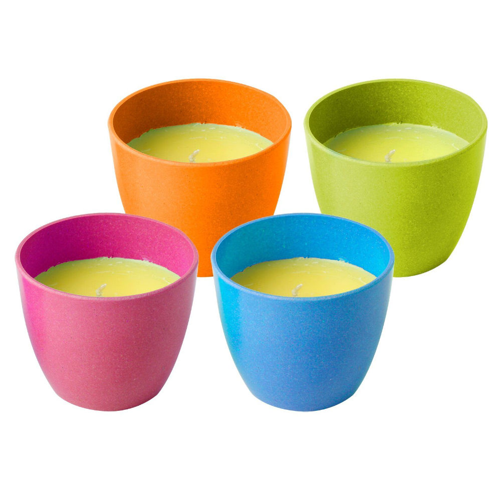 Brunner Citronella Kerze mit natürlichem Citronella-Öl, farblich sortiert