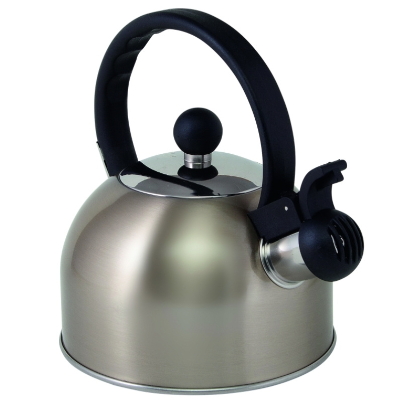 Via Mondo Flötenkessel Edelstahl gold, 1 Liter