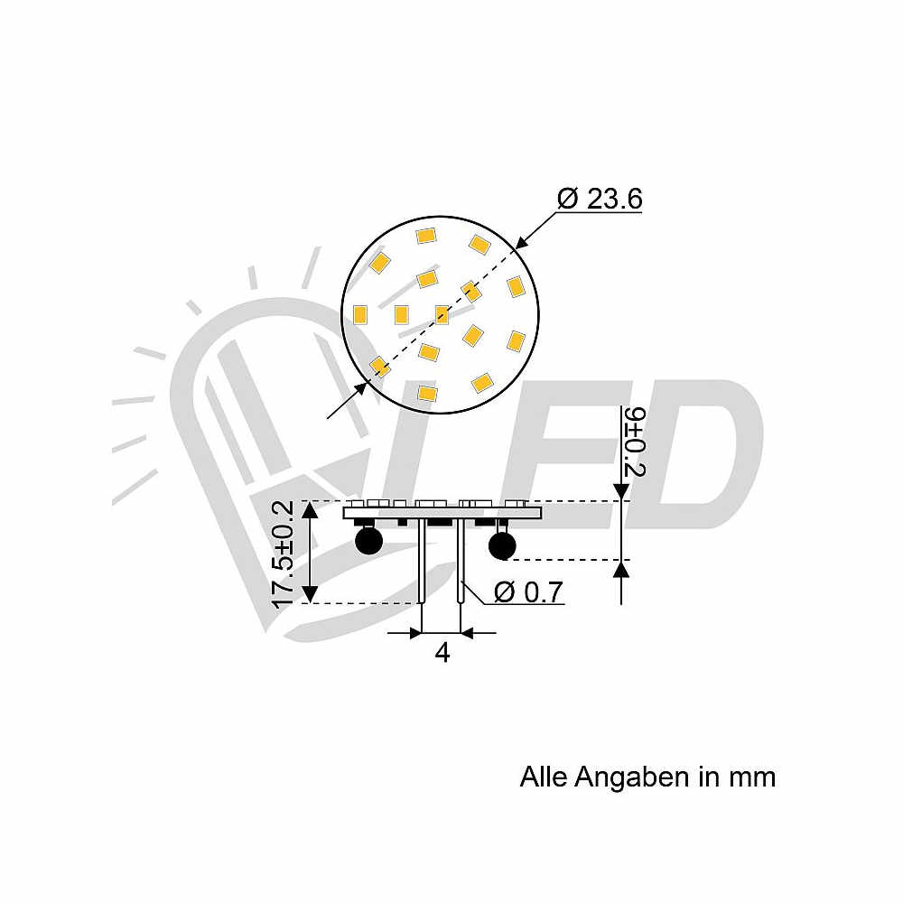 David 15er SMD LED Modul GZ4 12V