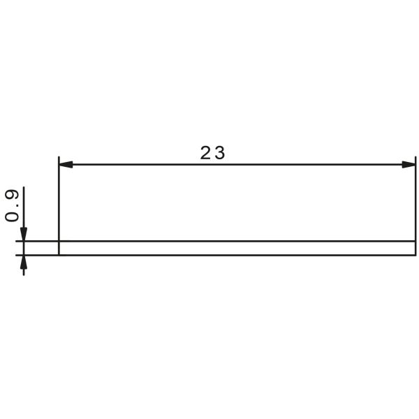 Abdeckprofilband weiß 24 mm breit