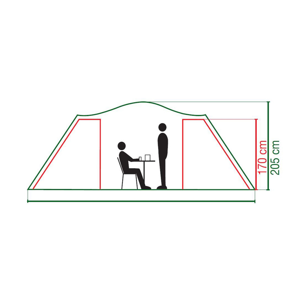 Coleman Zelt Spruce Falls BlackOut plus 4 Personen