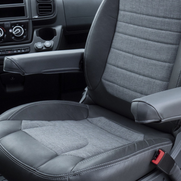 Carbest Schonbezug Armlehne für Fiat Ducato ab Baujahr 2007, anthrazit