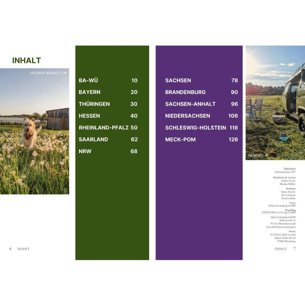 AlpacaCamping Camping mit Hund 50 ausgewählte Stellplätze