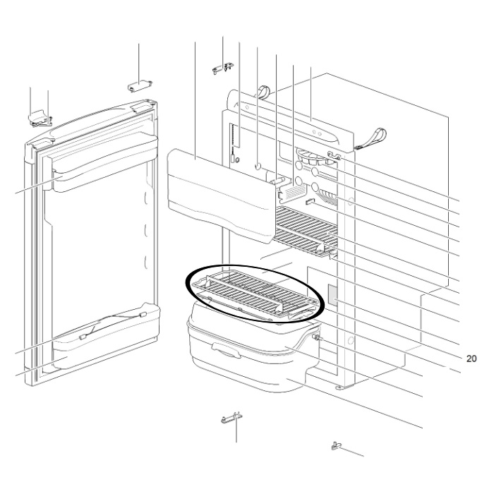 Thetford Gitterrost klein für Kühlschränke (Nr. 62664308)