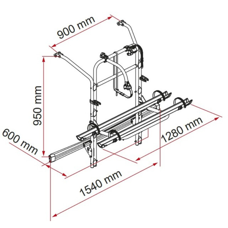 Fiamma Fahrradträger Carry-Bike für Mercedes V-Class Premium