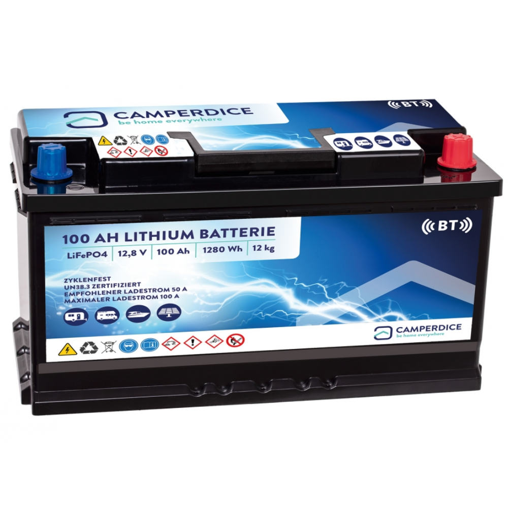 Camperdice LiFePO4 Lithium Batterie 100 Ah