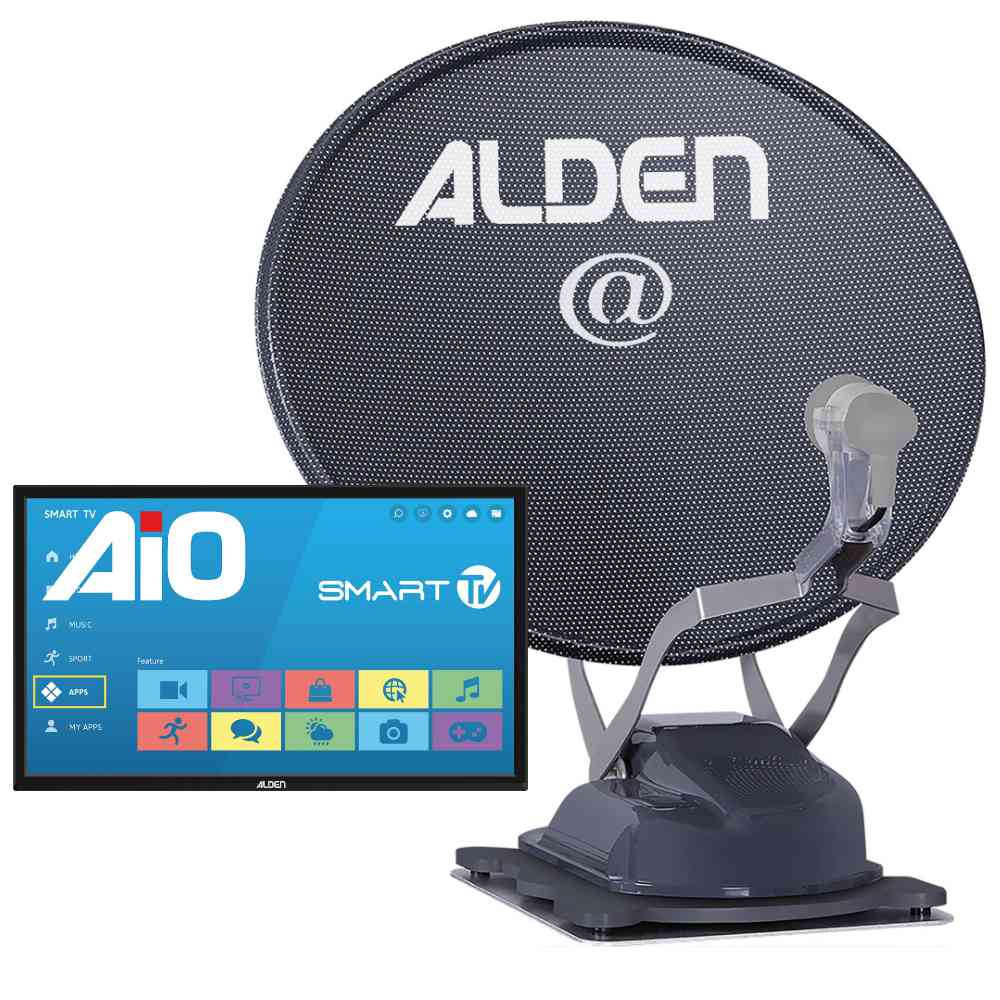 Alden Sat-Anlage Onelight 60 Evo Platinium inkl. TV A.I.O. Smart