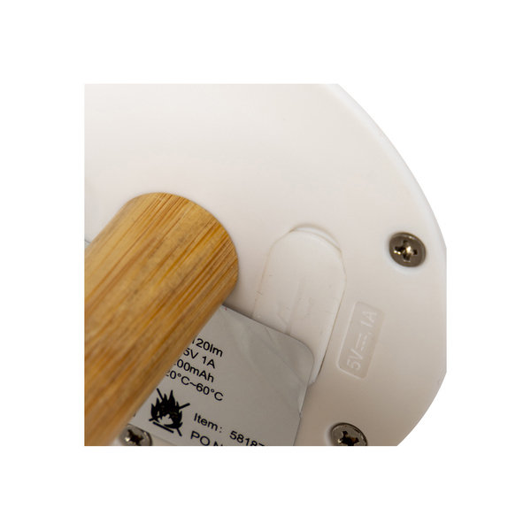 Bo-Camp Tischlampe BC UO Cambridge M braun/weiß