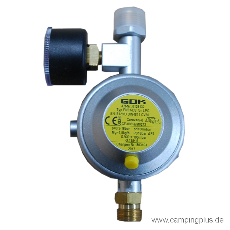 GOK Niederdruckregler Typ EN61-DS PS 16 bar, ohne Prüfventil