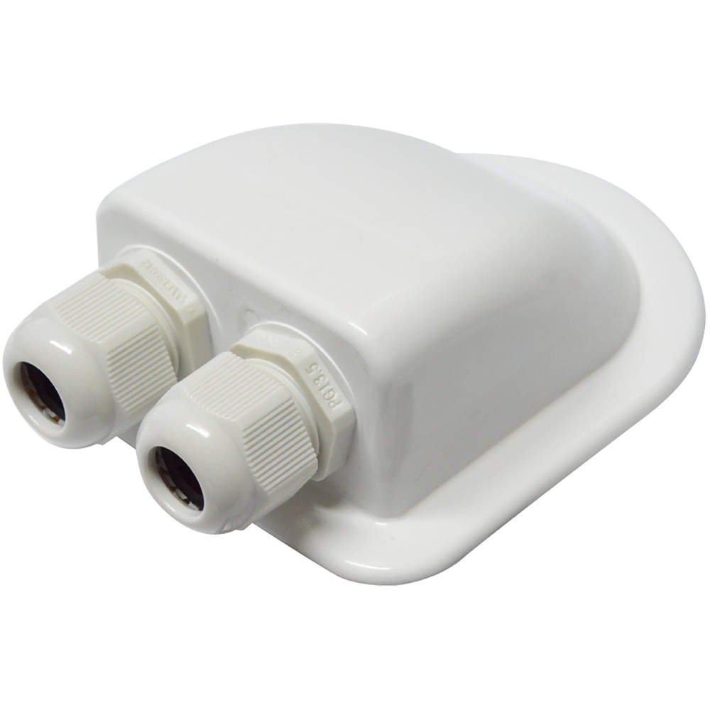 Lilie Dachdurchführung für Campere-Solaranlage weiß