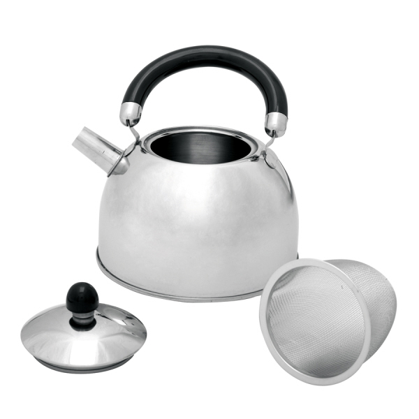i+v Wasserkessel 1,0 Liter Edelstahl mit Teesieb