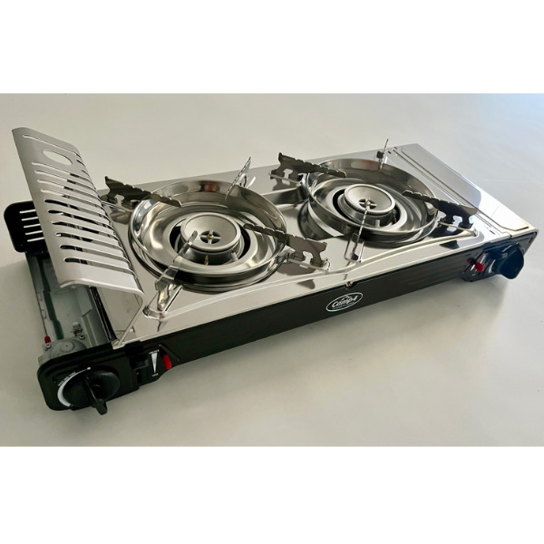 Camp4 Gaskartuschenkocher Gourmet, 2-flammig