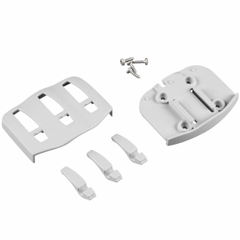 Froli Wandhaken mit 3 Haken, klappbar, lichtgrau