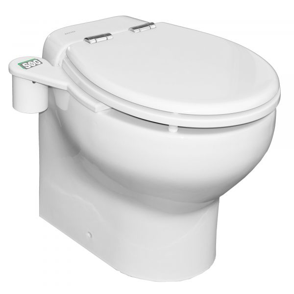 SOG WC Entlüftung für Trockentrenntoilette Türvariante, Gehäuse schwarz