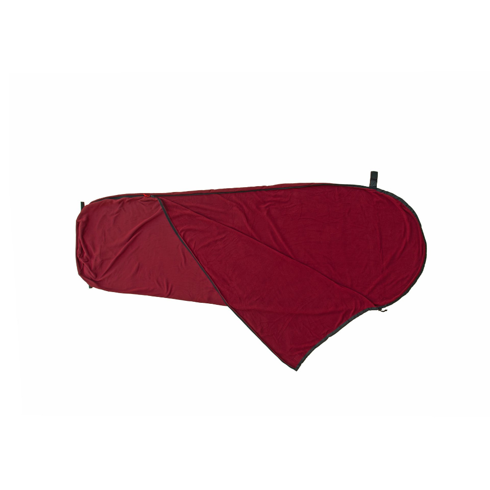Origin Outdoors Sleeping Liner Mikrofleece Mumienform bordeaux