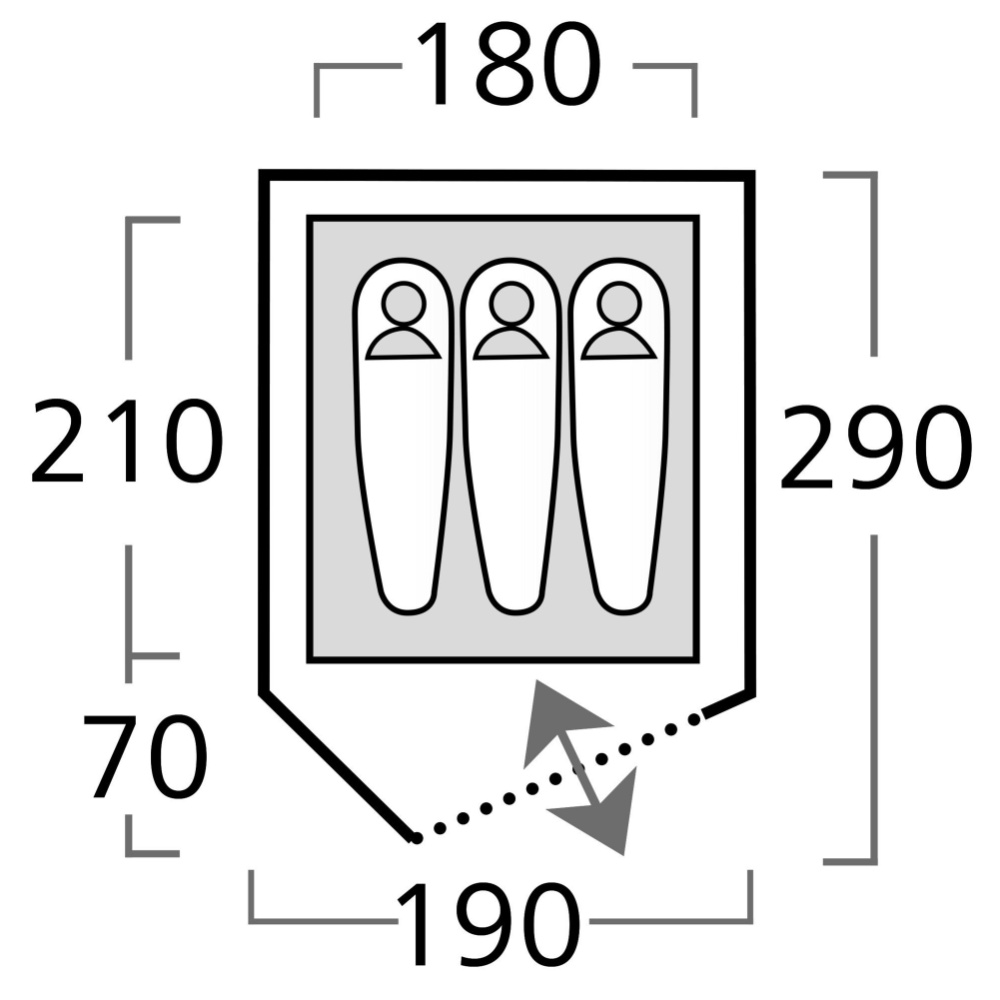 High Peak Kuppelzelt Kiruna 3