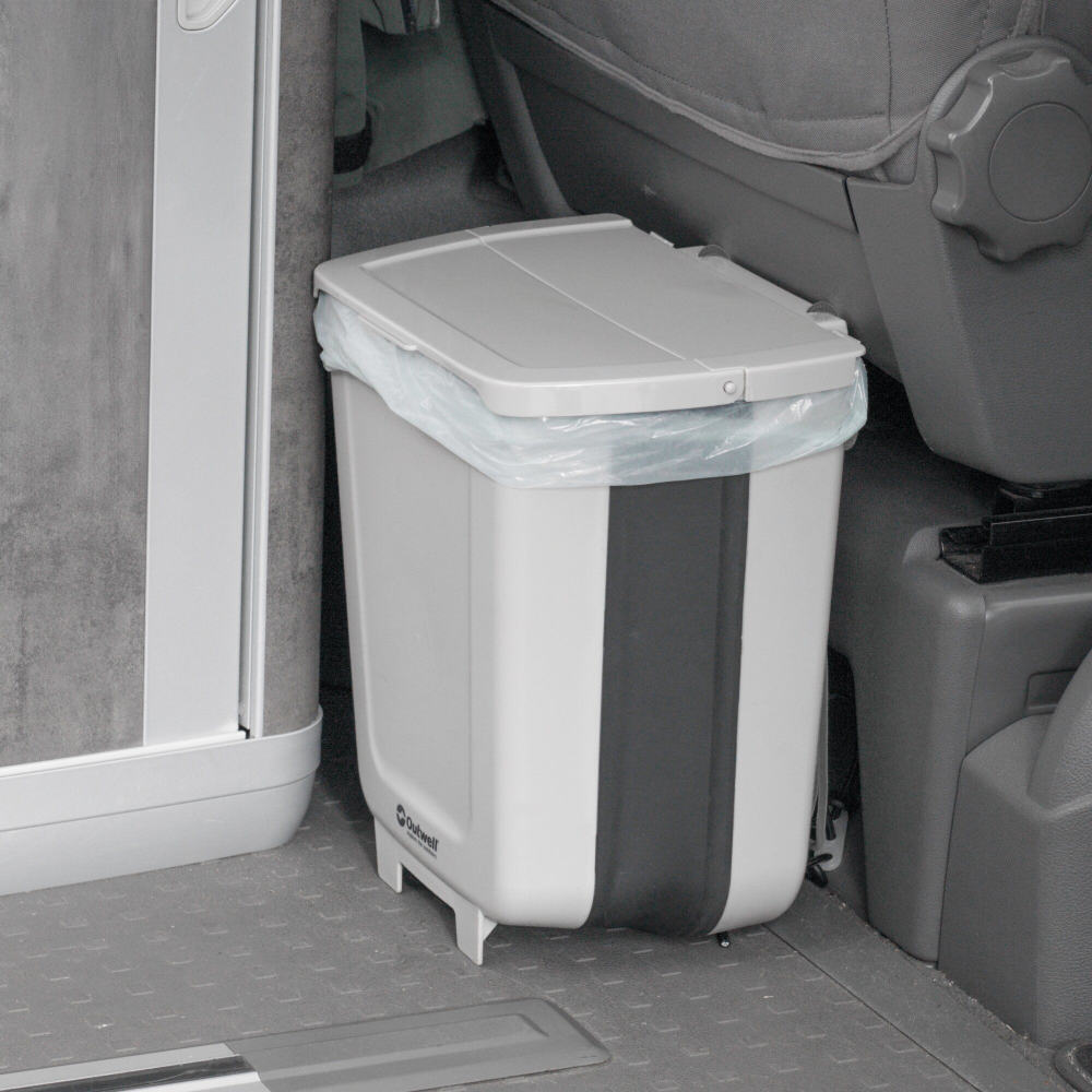 Outwell Abfalleimer Collaps faltbar mit Deckel, 8 l