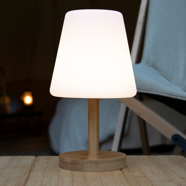 Bo-Camp Tischlampe BC UO Cambridge M braun/weiß