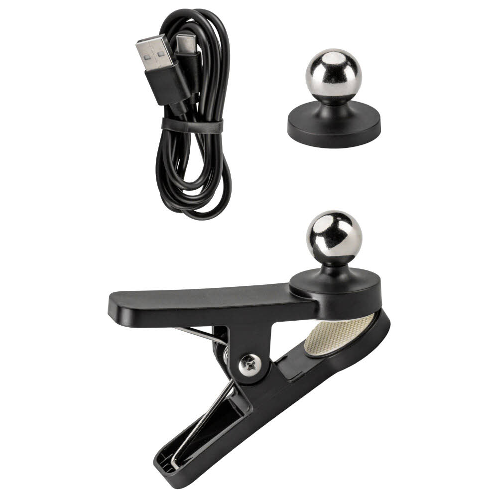 Dimatec Taschen-/Stehlampe mit Lithiumakku, USB-Aufladung schwarz