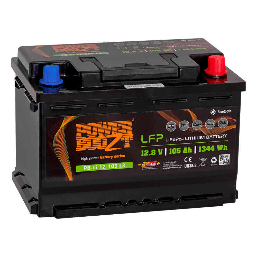 Powerboozt LiFePO4 Lithium Batterie PB-LI 12 - 105 Ah