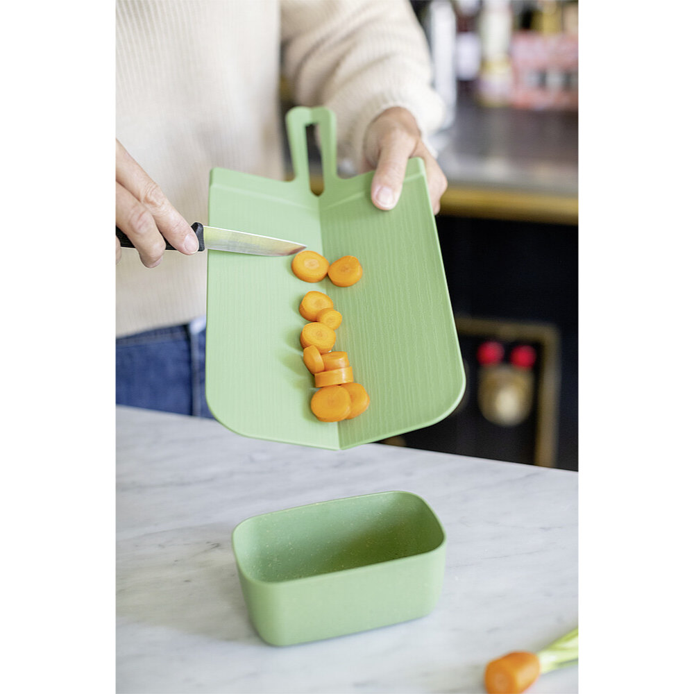 Koziol Schneidebrett Snap S, nature leaf green