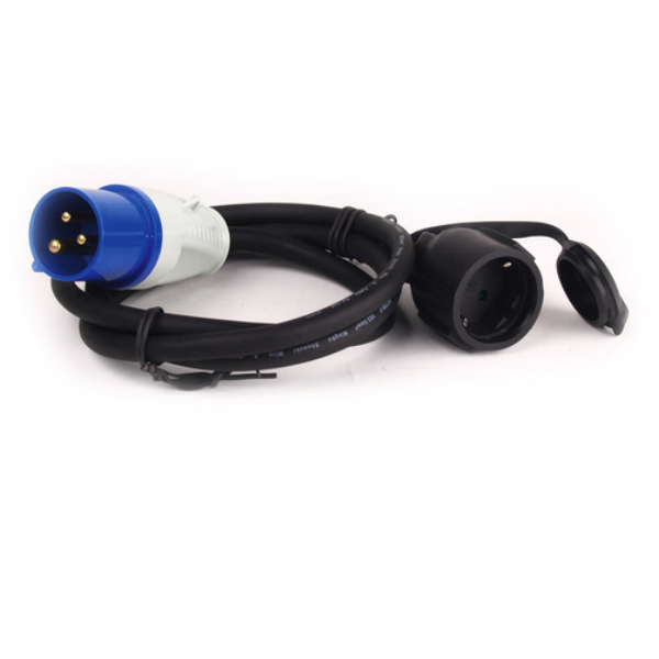 Carbest Adapterkabel CEE- Stecker/Schukokupplung 0,4 m, 3x1,5 mm