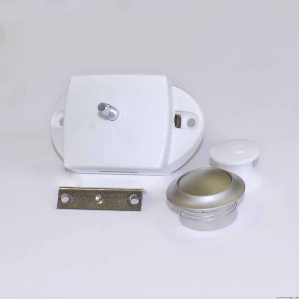 Push Lock beidseitige Bedienung, silber-weiß